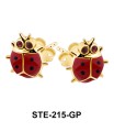 Kids Stud Earring Cute Ladybug STE-215